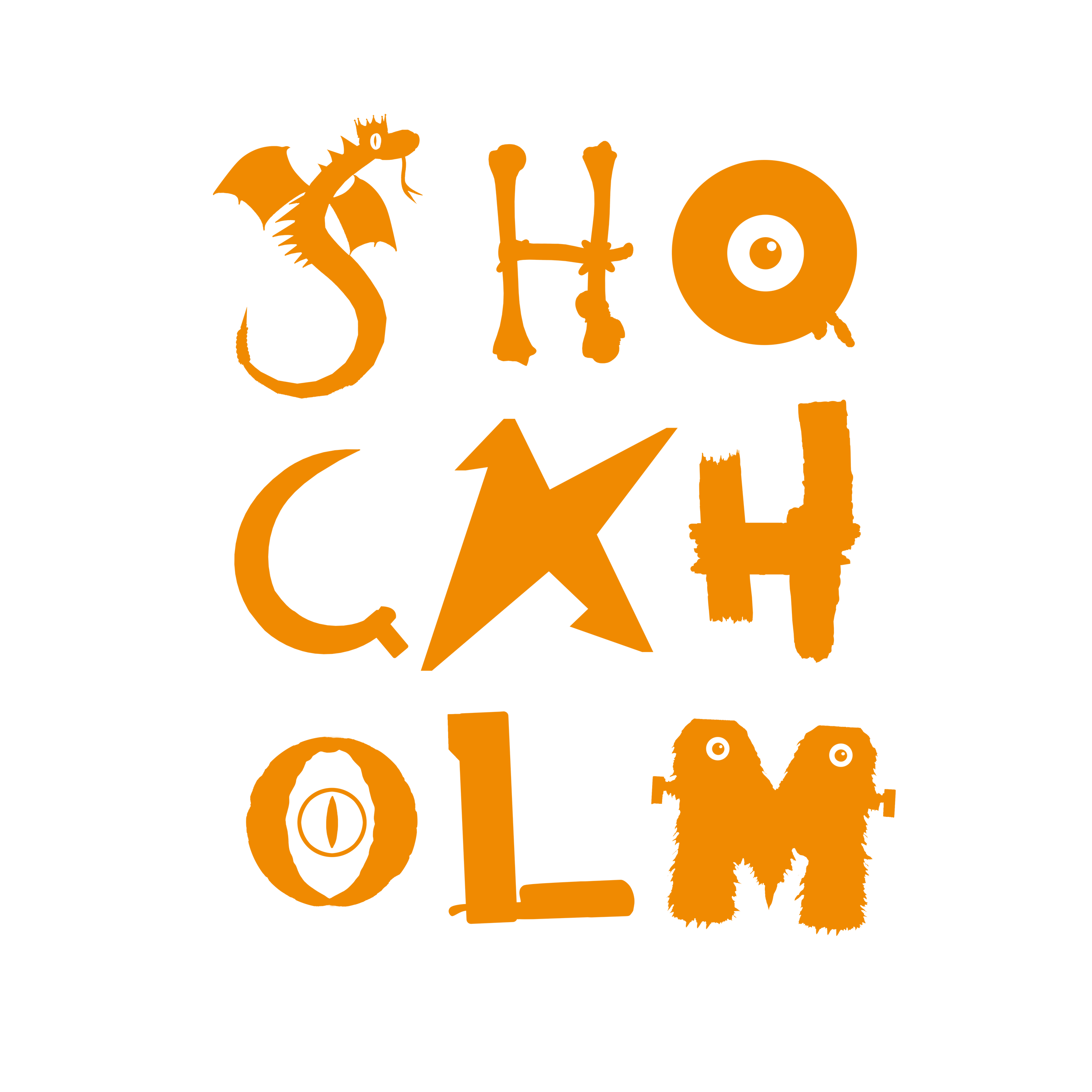 Shockholm logo Square Orange Tranparent Background